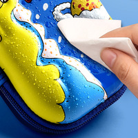 Étui à crayons 3D en EVA imperméable, boîte à papeterie, vente en gros, boîte à crayons cadeau, approvisionnement créatif, étui à crayons en cuir motif licorne