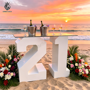 Simba Sign - Decoraciones Elegantes Personalizadas para Fiestas de Cumpleaños Número 50, Centros de Mesa para Decoraciones de Cumpleaños Número 15, 16, 30, <span class=keywords><strong>40</strong></span> y 50 - Product Image 2