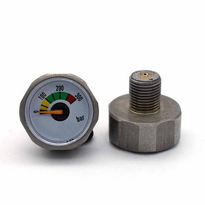 Hình lục giác loại 300bar 400bar Paintball <span class=keywords><strong>mini</strong></span> đồng hồ đo áp suất - Product Image 3