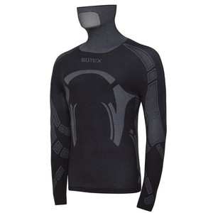 ชุดชั้นในกันหนาวแขนยาวไบโอเท็กซ์คอเต่าสีดำ L/2XL สำหรับเดินป่ากลางแจ้ง - Product Image 1