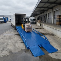 Rampe de quai mobile hydraulique en acier robuste, capacité 15 tonnes, 20 tonnes, rampe de chantier pour chariot élévateur, pour terminal de conteneurs portuaires, chargement industriel