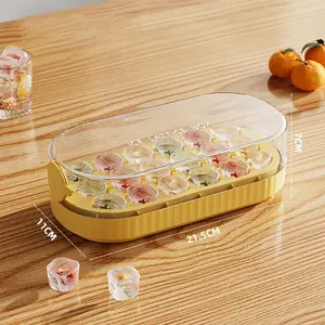 Moule à glaçons portable en silicone de qualité alimentaire à injection d'eau, type presse - Product Image 3