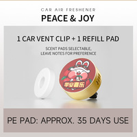 Diffuseur de parfum solide pour grille d'aération de voiture, désodorisant activé par ventilateur, coffret cadeau, 30%-50% d'ingrédients actifs, origine CN, libération de parfum périodique