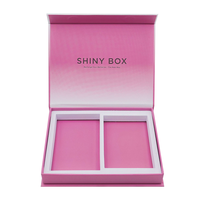 Boîte cadeau magnétique rigide haut de gamme personnalisée avec logo pour rouge à lèvres et brillant à lèvres, avec séparateurs, en carton recyclable, pour crème contour des yeux et cosmétiques mats