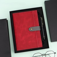 Ensemble de carnets de notes A5 personnalisés avec impression de logo, idéal pour la marque d'entreprise, les cadeaux clients et la reconnaissance des employés