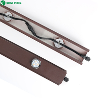 Lumière de piste LED intelligente extérieure, contrôle par application, IP68, UCS2904, RGBW, couleur modifiable, corps en PVC et aluminium, éclairage paysager permanent, points lumineux