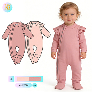 Combinaison tricotée Kerui pour bébés et jeunes enfants, idéale pour les garçons et les filles, avec fermeture éclair, pour le 1er anniversaire, style <span class=keywords><strong>Pat</strong></span> <span class=keywords><strong>Pat</strong></span>, taille oversize - Product Image 1
