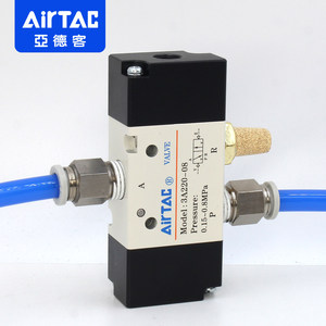 แอร์แทค แอร์วาล์ว 3A220-08 วาล์วควบคุมลมแบบ 2 ตำแหน่ง 3 ทาง - Product Image 2