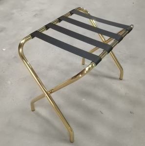 Portaequipajes Plegable Moderno de Acero Inoxidable Cromado para Hoteles, Capacidad de Carga de 100-150 Libras, Muebles Comerciales Duraderos - Product Image 2