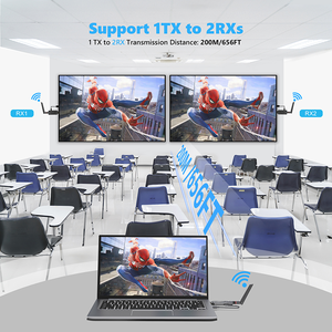 เครื่องส่งและรับสัญญาณไร้สาย HDMI แบบพกพา200เมตรเครื่องส่งสัญญาณไร้สายขยายสำหรับ PS4 PC ไปยังทีวี - Product Image 5