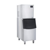 Machine à glaçons industrielle 500kg/24h, Machine à glace cubique commerciale à haut rendement pour refroidir le restaurant d'usine de pêche