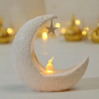 Lampe de chevet LED en plastique électronique Guangli, étoile et lune, lumière d'ambiance, lumière nocturne, festival musulman du Ramadan, 10x10cm, bricolage, haute qualité