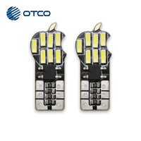 Bombilla LED T10 W5W Blanca OTCO sin Errores, 194 168, Sin Polaridad, 12V, Reemplazo Básico de Halógeno para Audi A4