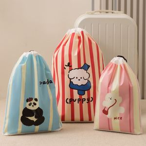 Bolsa de Almacenamiento Impermeable con Estampado de Dibujos Animados, Bolsa para Zapatos con Cordón, a Prueba de Polvo, de PEVA Esmerilada - Product Image 1