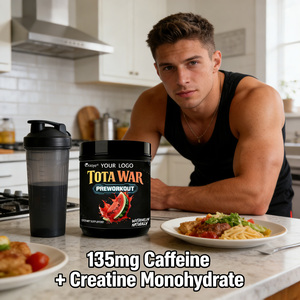OEM/ODM Polvo Pre-Entrenamiento para Adultos con Sabor a Fresa y Mango, Beta Alanina + Cafeína y Creatina Monohidratada, Apto para Dieta Cetogénica - Product Image 5