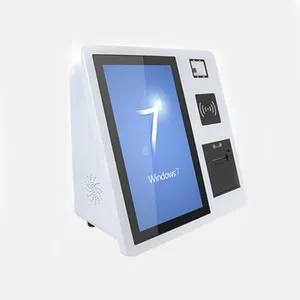 Oem Customized Smart Touch Screen 15.6 Inch Qr Code Scanner Kiosk Ticket Printing Self Service Order Pos System Payment Terminal