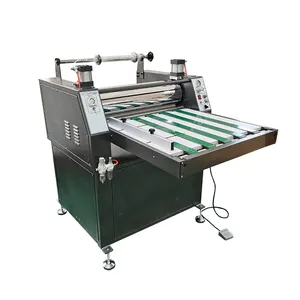 paper processing machinery heating flatbed laminator with conveyor belt