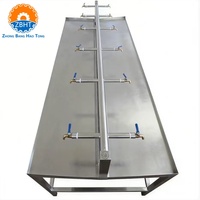 Table de lavage d'intestins double face pour abattoir, ligne de traitement de porcs, bovins, caprins, table de nettoyage de viscères et de tripes