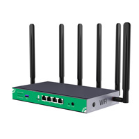 Router CPE 5G Desbloqueado, Wifi6 para Hogar y Oficina, Huastlink HC851, Antena Externa, Wifi 6 en Versión Global TTL, Módem, VLAN, Router 5G