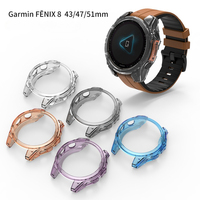 Casing Pelindung untuk Garmin Fenix 8 51mm 47mm, Bingkai Pelindung Jam Tangan Pintar, Casing TPU Transparan Lembut untuk Garmin Fenix 8
