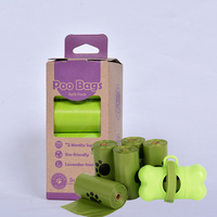 Sacs à crottes de chien personnalisés, écologiques, réutilisables, naturels, biodégradables, jetables, de luxe, simples, entièrement compostables, anti-fuites