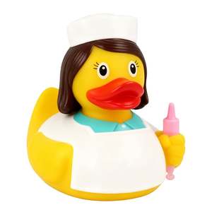 Juguete Promocional Personalizado de PVC, Patito de Goma para Personal Médico, Doctores y Enfermeras, Juguetes de Baño Impresos al por Mayor para Niños, Aptos para Niños Pequeños - Product Image 1