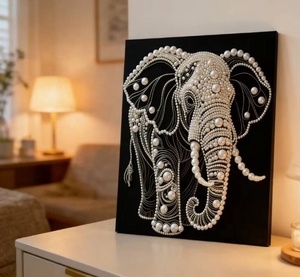Nouveau kit de peinture de perles DIY pour adultes, art diamant 5D avec perles, décoration murale faite à la main, cadeau artisanal anti-stress - Product Image 5