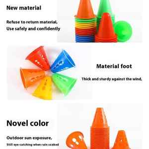 उच्च गुणवत्ता वाले छिद्रित यातायात शंकु नए रंग पवन-प्रतिरोधी गुपटी फुटबॉल प्रशिक्षण कारखाने प्रत्यक्ष बिक्री - Product Image 3