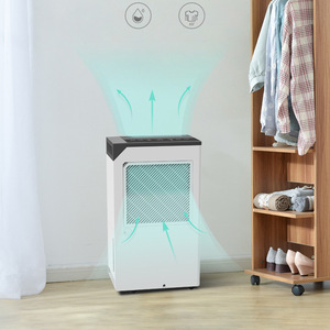 Deshumidificador portátil con tanque de 5L, capacidad diaria de 20-35L para uso en sótanos y hogares, con refrigerante R410A - Product Image 1
