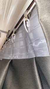 Nastro <span class=keywords><strong>per</strong></span> Tende Decorativo in Poliestere Spesso con 4 Fili, 10cm, <span class=keywords><strong>per</strong></span> Piccoli Ganci - Product Image 2