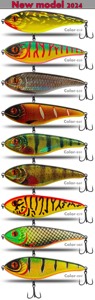 Nouveau 150mm 80g JERK BAIT coulant lentement crayon leurre dur avec 3d yeux triple crochet pour eau salée et eau douce - Product Image 6