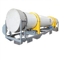 Sécheur rotatif à tambour Taida grande capacité TDQ pour déchets avicoles, fumier de porc, fumier de poulet, fumier de vache, contrôlé par PLC, boîte de vitesses en matériau Ti, 1-15t/h
