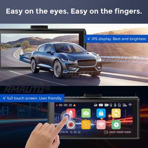 AZDOME M560 1080P Cámara de Coche DVR de 3 Canales y 4 Pulgadas, Gran Angular HD, Conexión WIFI con Teléfono Móvil, Monitoreo de Estacionamiento, Conducción - Product Image 4