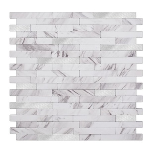 Striscia Backsplash mosaico in alluminio Peel e bastone mattonelle per pareti <span class=keywords><strong>cucina</strong></span> - Product Image 1