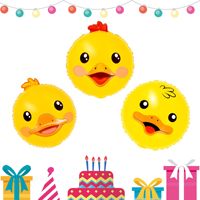 Ballons en aluminium tête d'animal thème dessin animé version Q de 18 pouces pour décorations de fête d'anniversaire d'enfants 2025 – Livraison directe