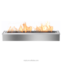 Cheminée bioéthanol moderne de 36 pouces pour la maison, avec télécommande, installation facile, en acier inoxydable, pour salons et villas (vente en gros)