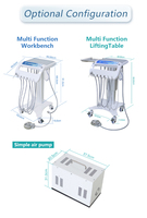 Fauteuil dentaire électrique portable OEM de l'usine Jinnuo avec structure en acier inoxydable et design pliable pour les cliniques dentaires