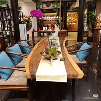 Spot de table en bois de noyer brut naturel, 20 pièces, pour table à manger, vente en gros, chine
