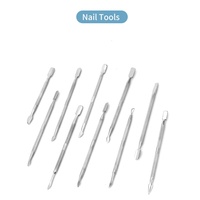 Herramienta de manicura de acero inoxidable de venta directa de fábrica, dispositivo de extracción de clavos de una sola cabeza, herramienta para clavos incrustados