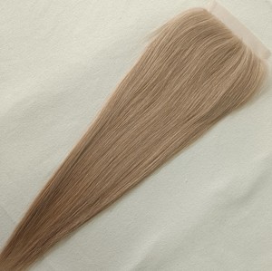 3x5 & 5x5 French HD Swiss Lace Closure untuk Sistem Integrasi Mesh, Lace Closure Berwarna dari Rambut Asli Brasil untuk Kerontokan Rambut - Product Image 4