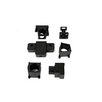 Support de capteur usiné CNC anodisé noir sur mesure, composants d'automatisation, usine OEM ODM