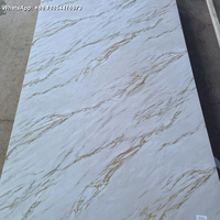 Panneau mural en PVC flexible de 3mm à haute brillance feuille de marbre UV