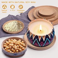 Großhandel benutzer definierte duftende Soja kerzen Geschenkset für Frauen Aroma Zinn Kerze für Weihnachten Abschluss Valentinstag Bad Spa-für