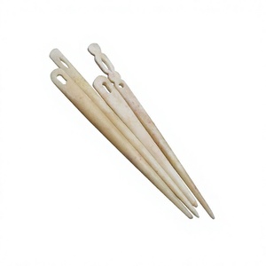 Aiguille à tricoter artisanale moderne en os naturel écologique pour le bricolage - Product Image 5