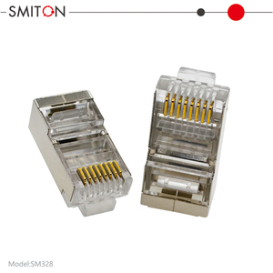 Connecteur <span class=keywords><strong>RJ45</strong></span> blindé Cat6 8P8C, tête en cristal CAT6 pour câble de raccordement réseau - Product Image 4