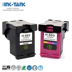 INK-TANK 803 XL 803XL Premium renk siyah için yeniden üretilmiş mürekkep kartuşu HP803 HP Deskjet 1110 1115 2130 için 2135 3630 yazıcı