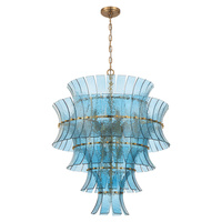 Lustre moderne de luxe en verre artistique courbé à étages avec structure métallique, suspension de plafond pour table à manger, salon, hôtel