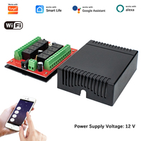 Contrôleur de porte de garage WiFi 12V, module récepteur d'interrupteur d'éclairage intelligent, fonctionne avec Alexa Google Home, commande vocale