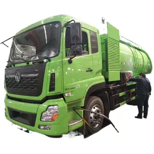 Dongfeng 6*4 16000 litres 18000 litres high pressure vacuum jetting sewer truck sewage suction truck for sale