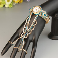 Nouvelle montre-bracelet créative et populaire pour femme, entièrement sertie de diamants, pour décoration de mariage, bague-montre intelligente